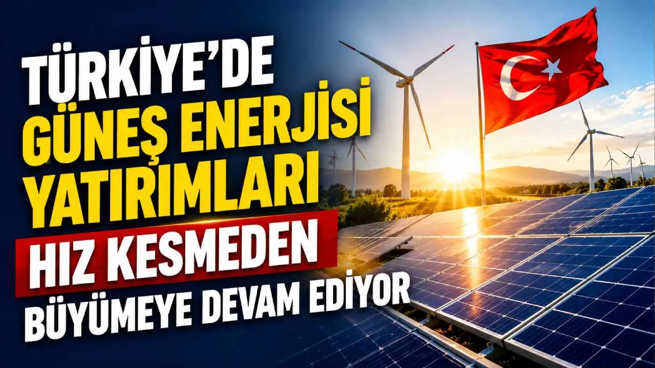 Türkiye'de güneş enerjisi yatırımları hız kesmeden büyümeye devam ediyor