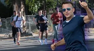 Macron'un Ankara'da sabah koşusu sosyal medyada gündem oldu