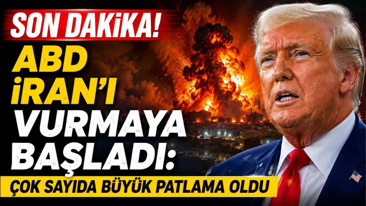 Son Dakika! ABD İran'ı vurmaya başladı: Çok sayıda büyük patlama oldu