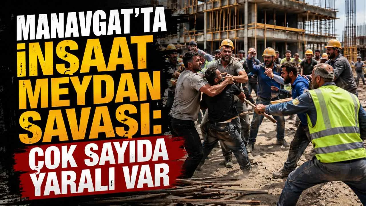 Manavgat'ta inşaatta kavga: 3 işçi yaralandı