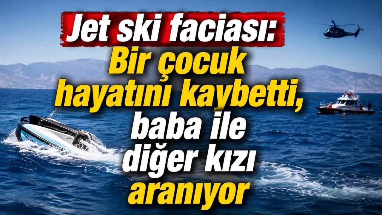 Jet ski faciası: Bir çocuk hayatını kaybetti, baba ile diğer kızı aranıyor