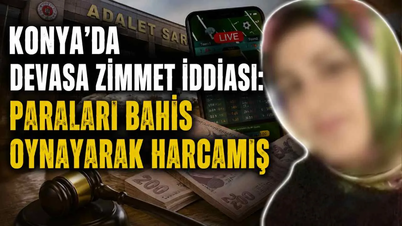 Konya'da devasa zimmet iddiası: Paraları bahis oynayarak harcamış