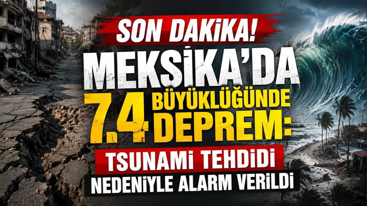 Son Dakika! Meksika'da 7.4 büyüklüğünde deprem: Tsunami tehdidi nedeniyle alarm verildi