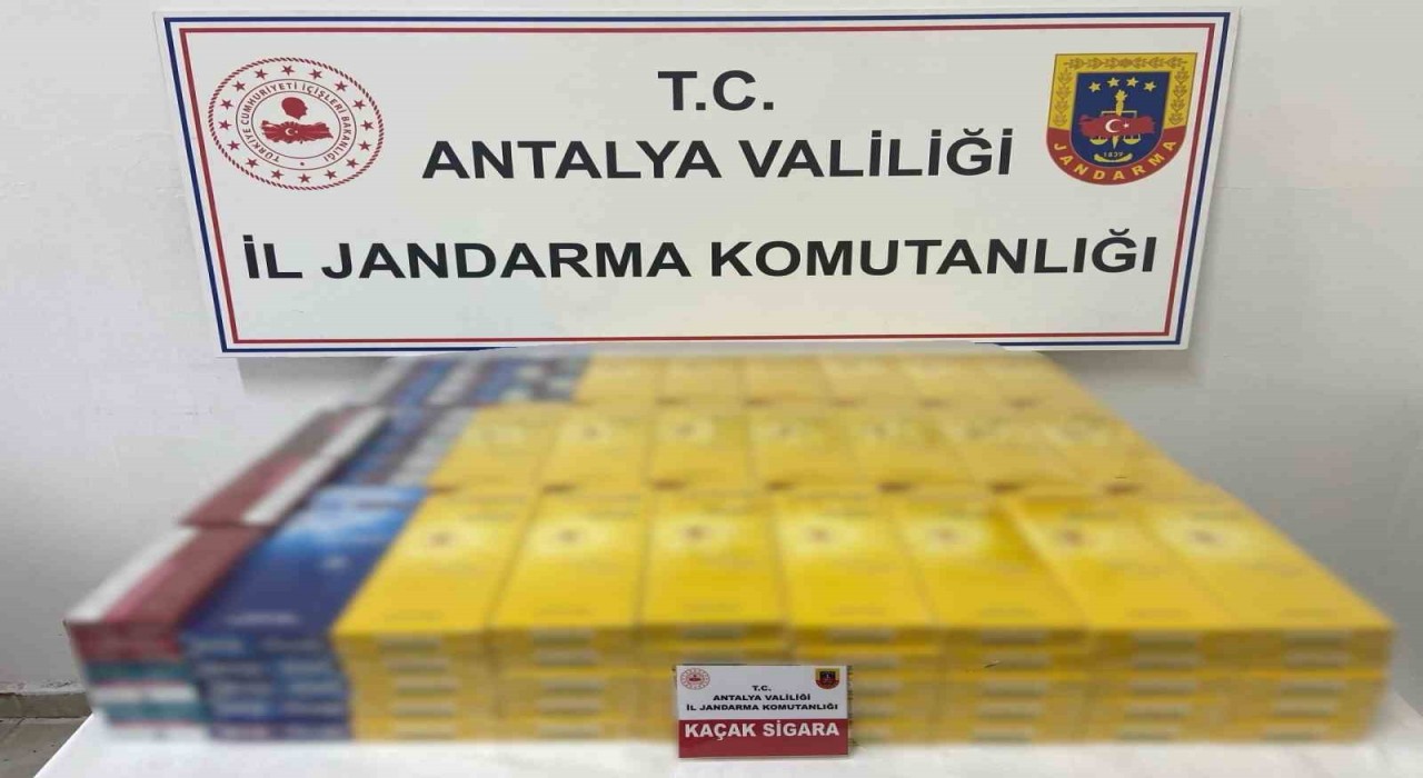 Gazipaşa'da 145 karton kaçak sigara ele geçirildi