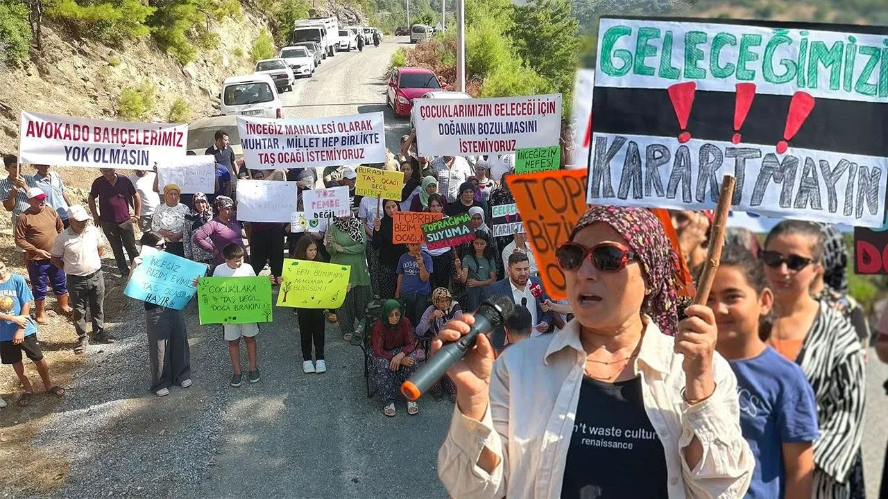 Gazipaşa'da taş ocağı projesine tepki: Mahalleliler seslerini yükseltti