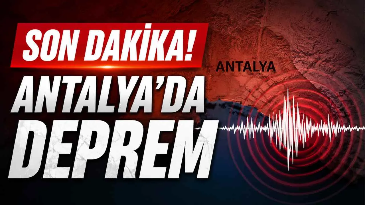 Son Dakika! Antalya'da 3.5 büyüklüğünde deprem