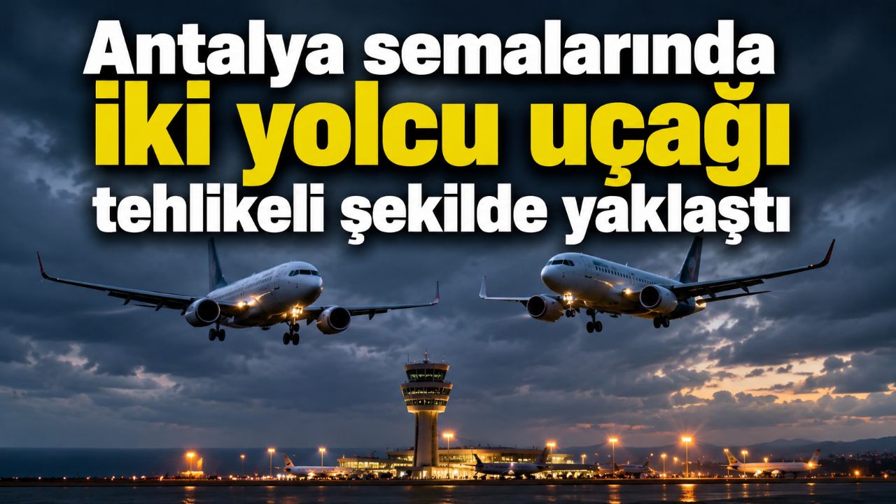 Antalya semalarında iki yolcu uçağı tehlikeli şekilde yaklaştı