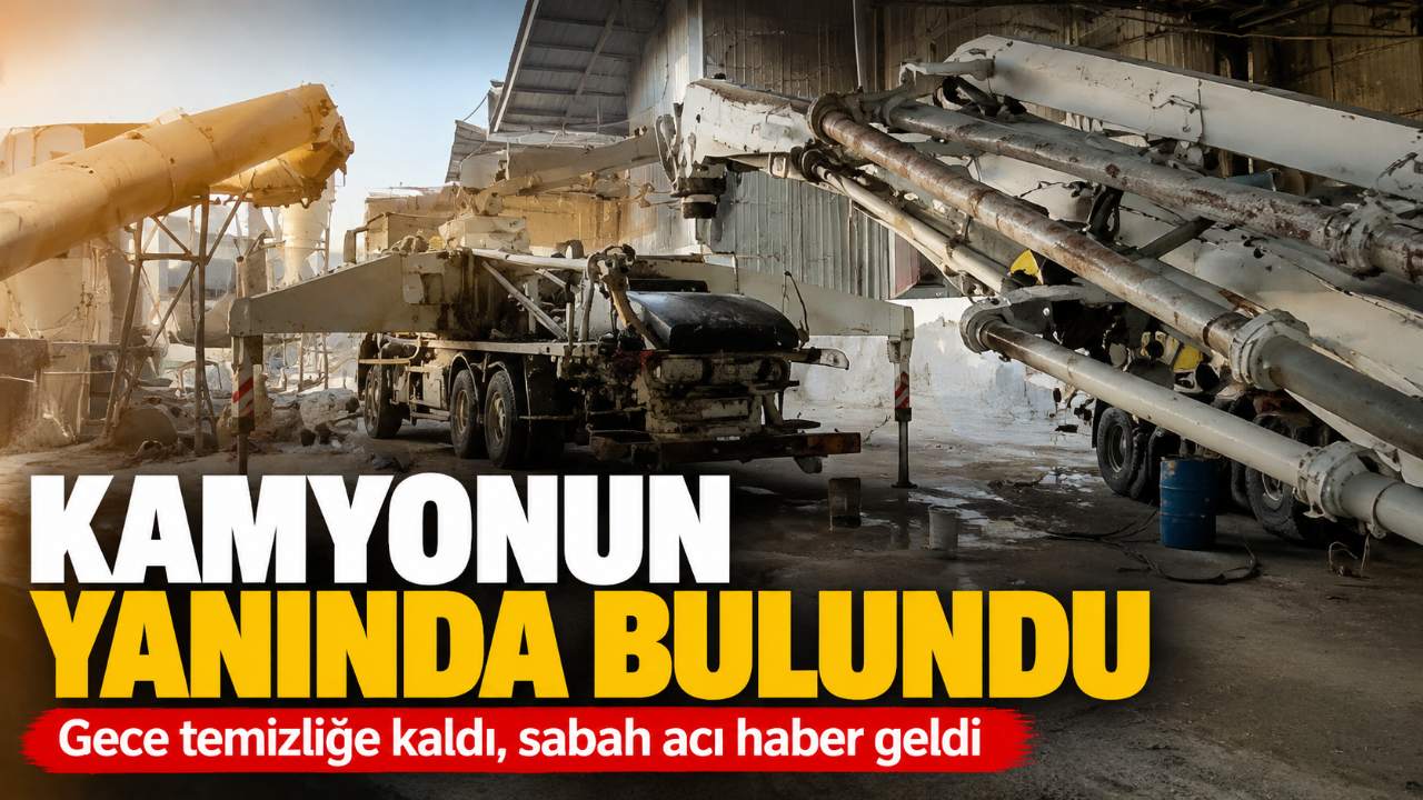 Antalya'da kamyonunu temizlemek için iş yerinde kalan işçi ölü bulundu