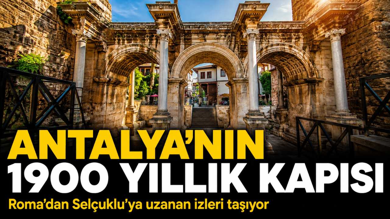 Antalya'nın 1900 yıllık Hadrian Kapısı geçmişe açılıyor