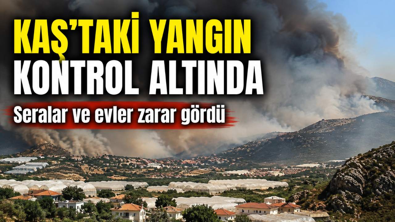 Kaş'a sıçrayan yangın kontrol altına alındı