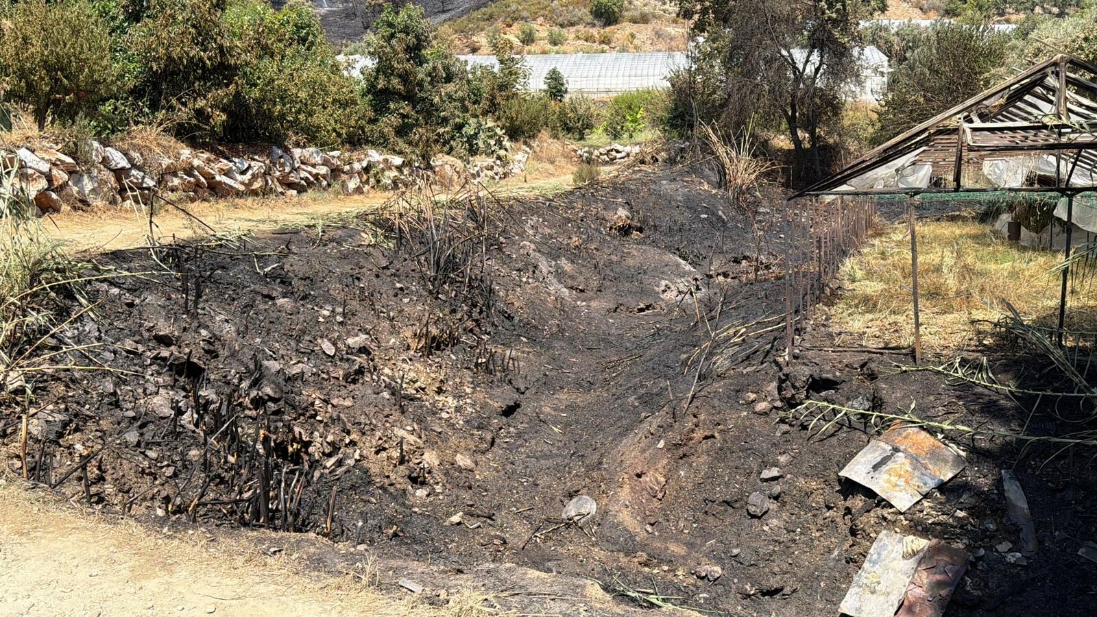 Ketenlik mevkisinde yangına müdahale edildi