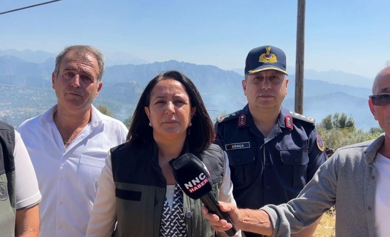 Kavacık çevresinde yangınla mücadele devam ediyor
