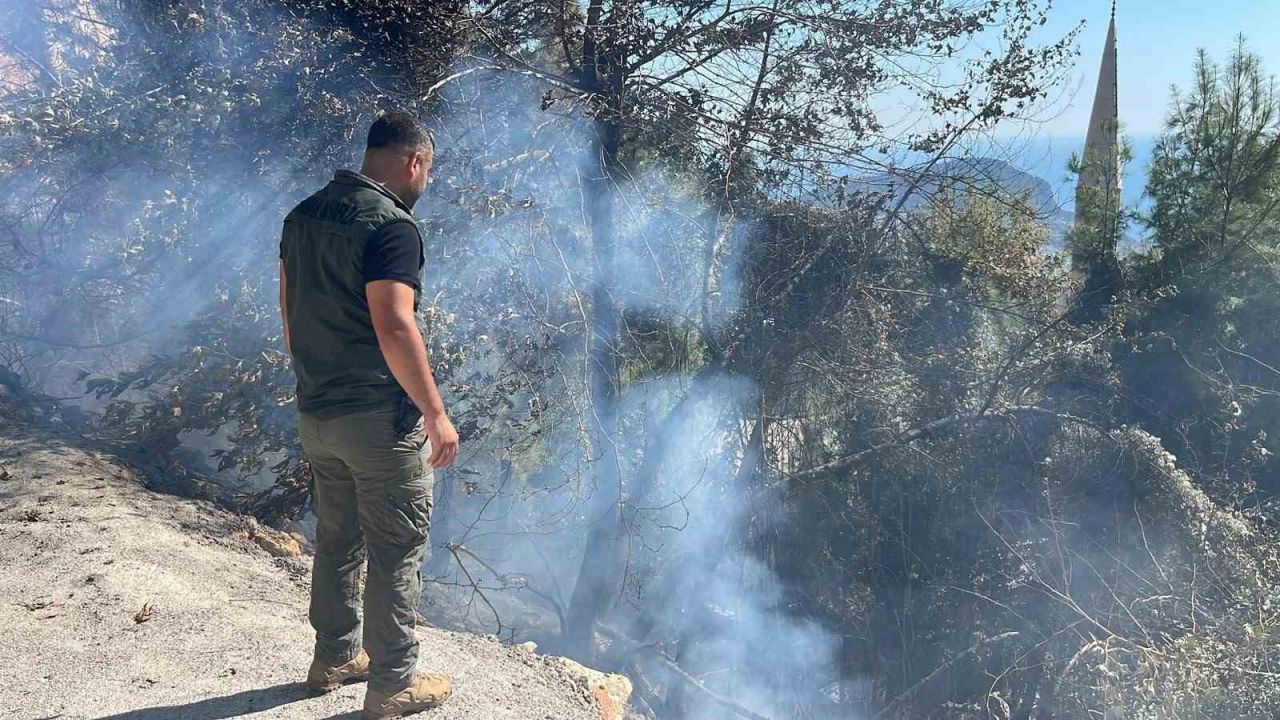 Alanya’da yangın bölgesinde alevler etkili oldu
