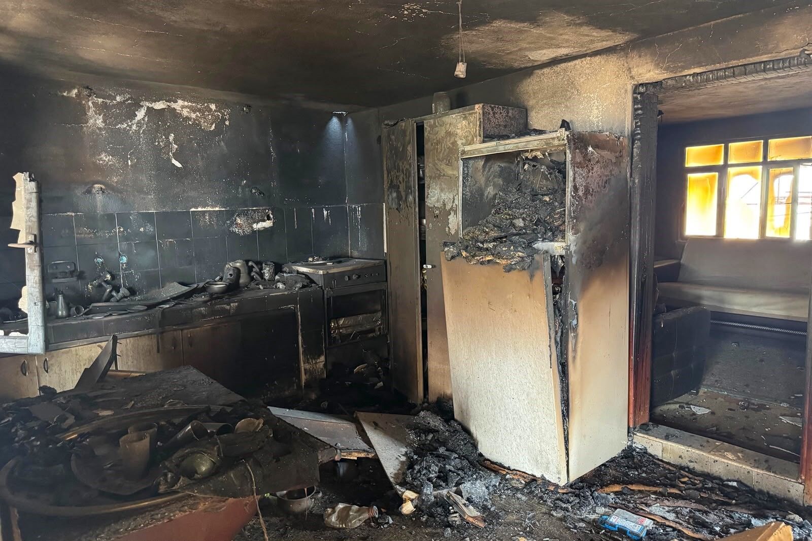Toptaş çevresinde ekiplerin müdahale çalışması