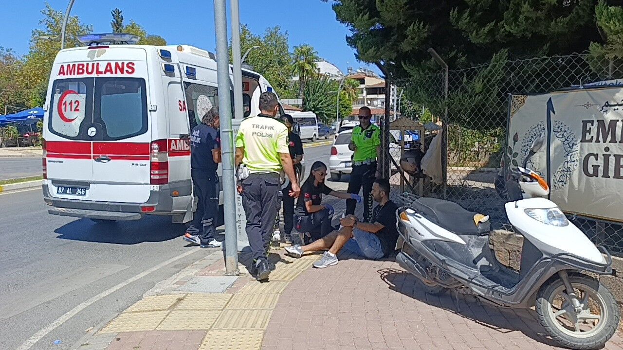 Manavgat’ta kaza sonrası trafik incelemesi yapıldı