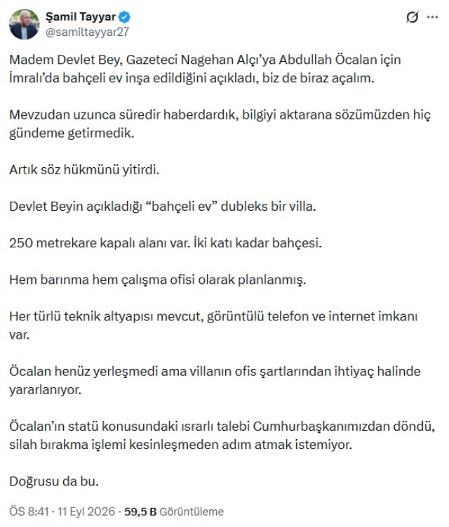 İmralı Adası’nda cezaevi çevresinden görünüm