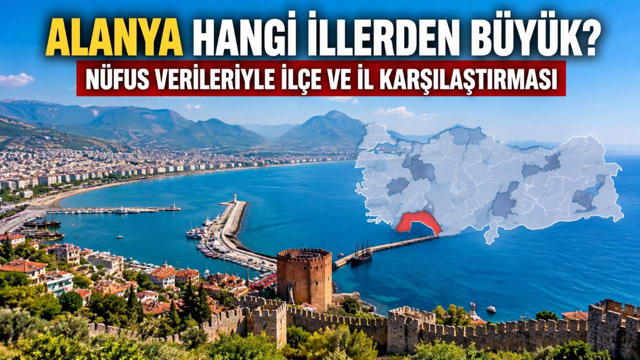 Alanya hangi illerden büyük?