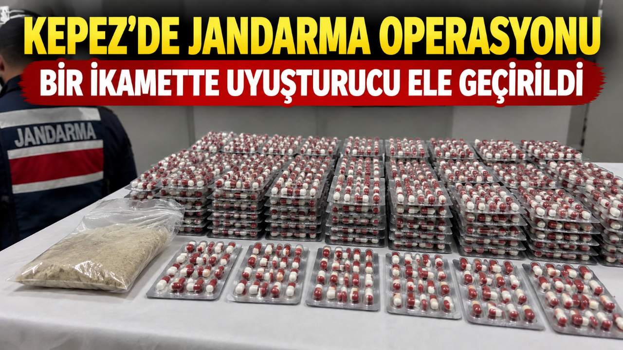 Antalya Kepez'de jandarma operasyonu: 2 gözaltı