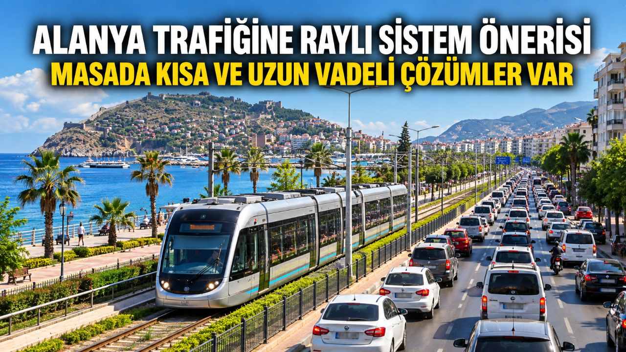 Alanya trafiği için raylı sistem yeniden masada