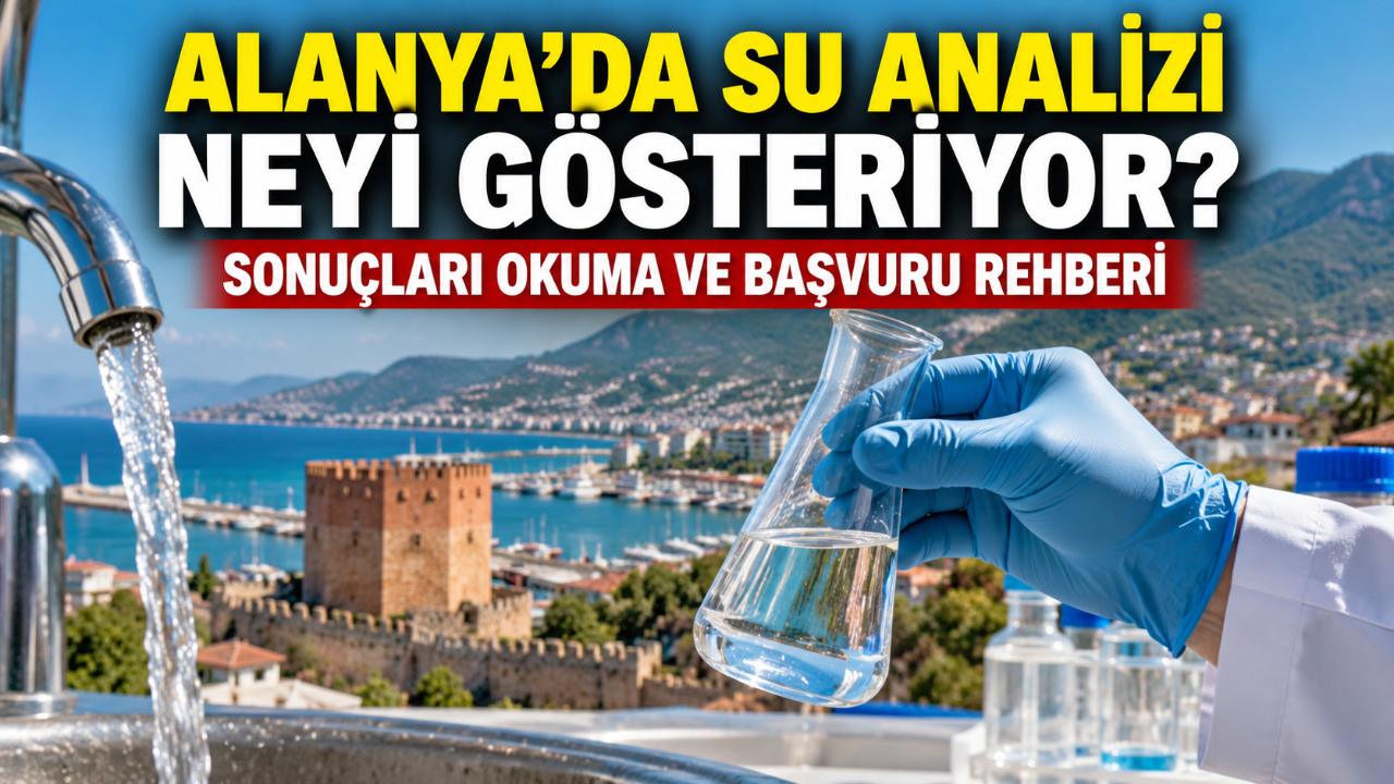 Alanya'da içme suyu analiz sonuçları neyi gösteriyor?