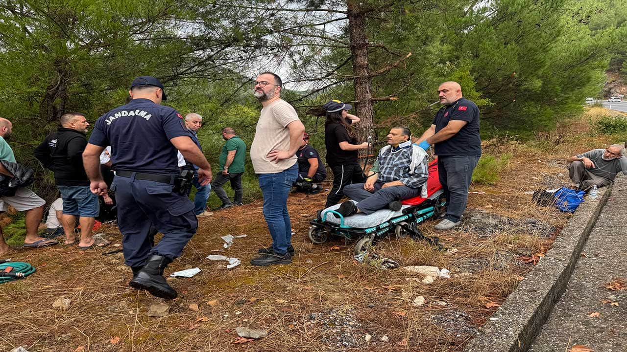 Murtiçi’nde ekipler kazaya müdahale etti