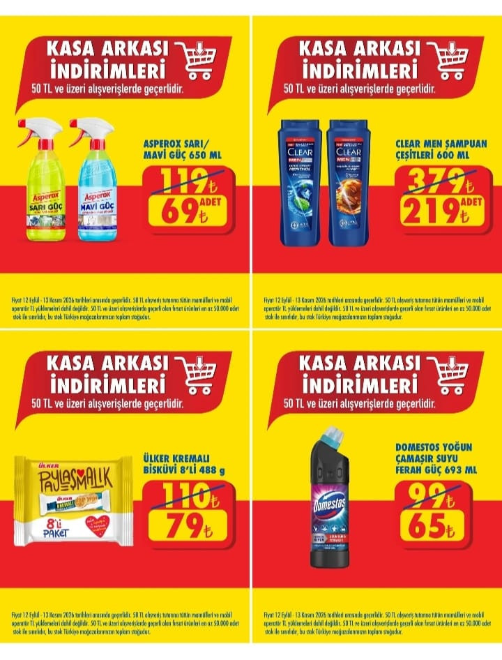Temizlik ve bakım ürünleri raflarda sıralandı