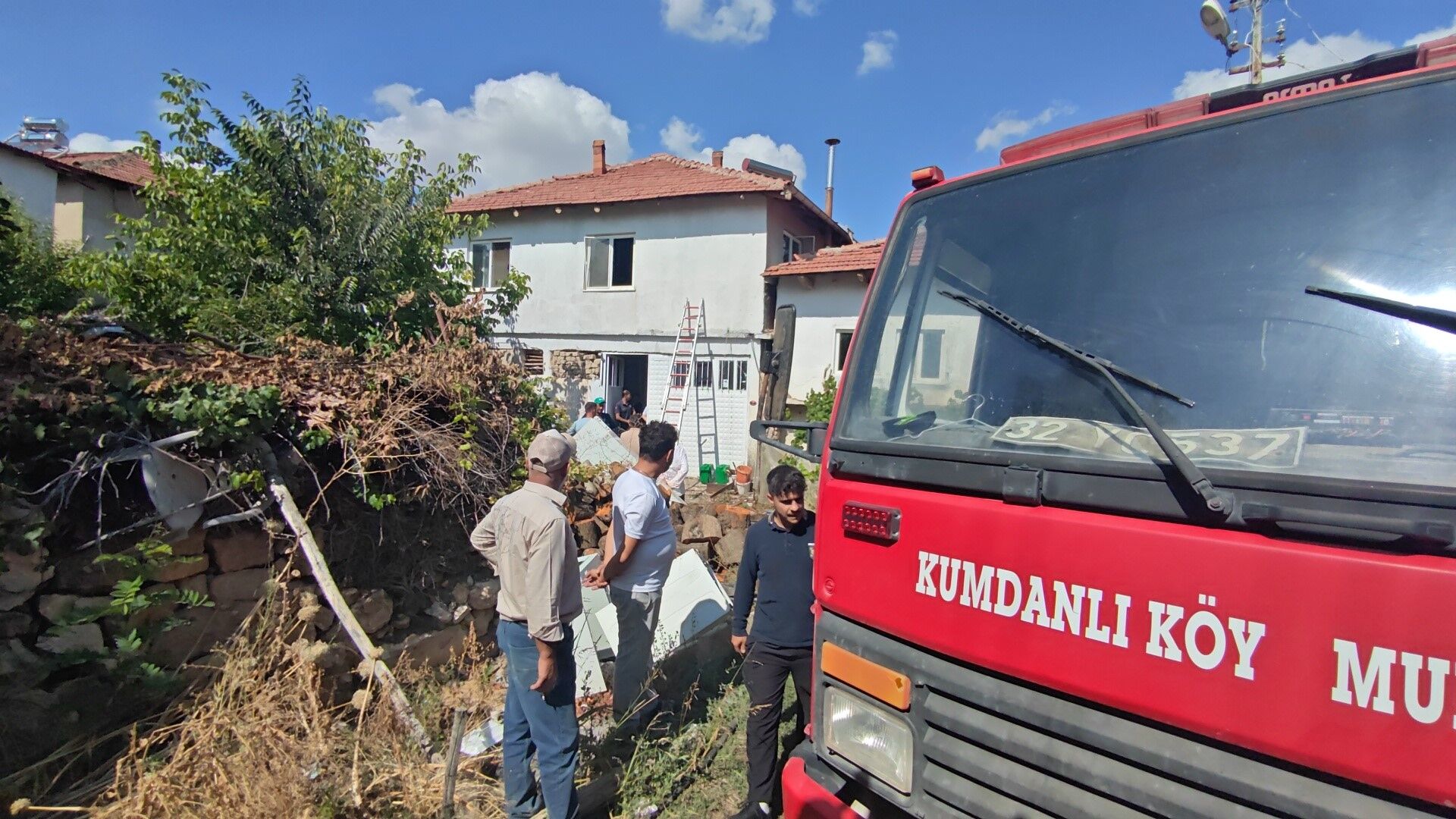Yalvaç’ta yangın sonrası evde hasar