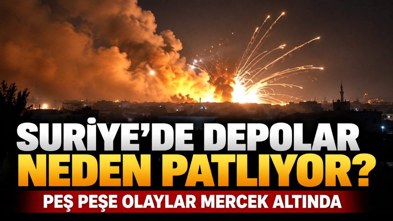Suriye'de mühimmat depolarında peş peşe patlamalar