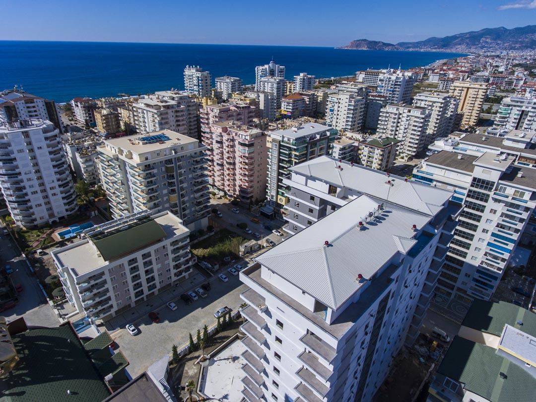 Alanya’da sahile yakın konut yoğunluğu