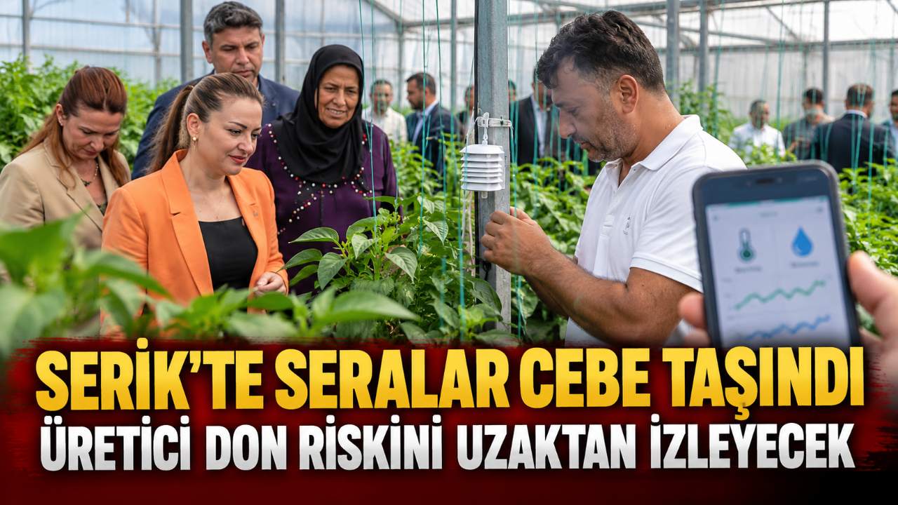 Serik'te seralar dijital sistemle cepten izlenecek