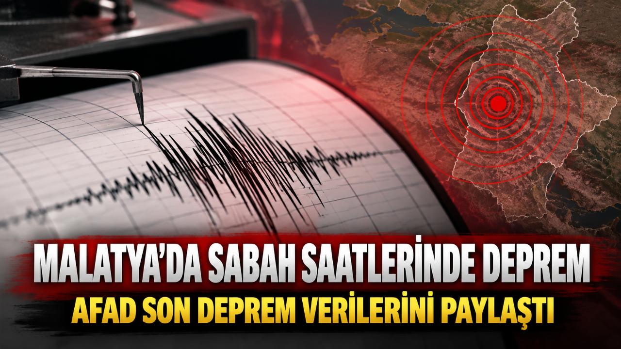 Malatya'da 2,0 büyüklüğünde deprem kaydedildi