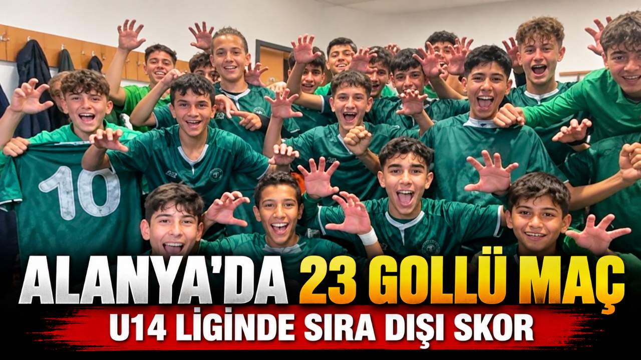 Alanya 1221, Konyaspor U14 karşısında 23-0 kaybetti