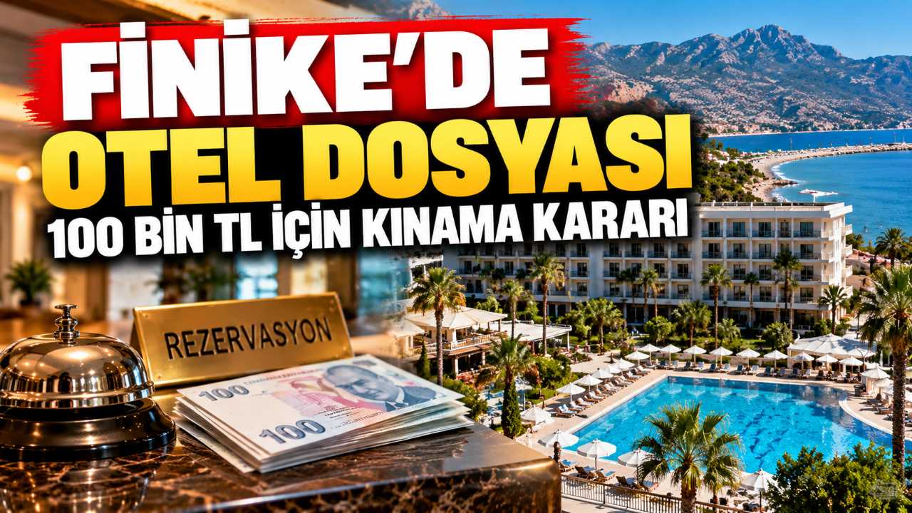 Finike'de otel rezervasyonu için kınama kararı