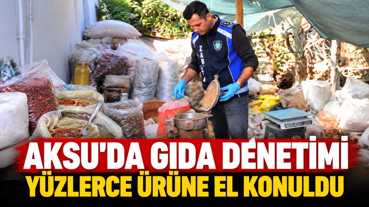 Antalya Aksu'da merdiven altı işletmeye denetim