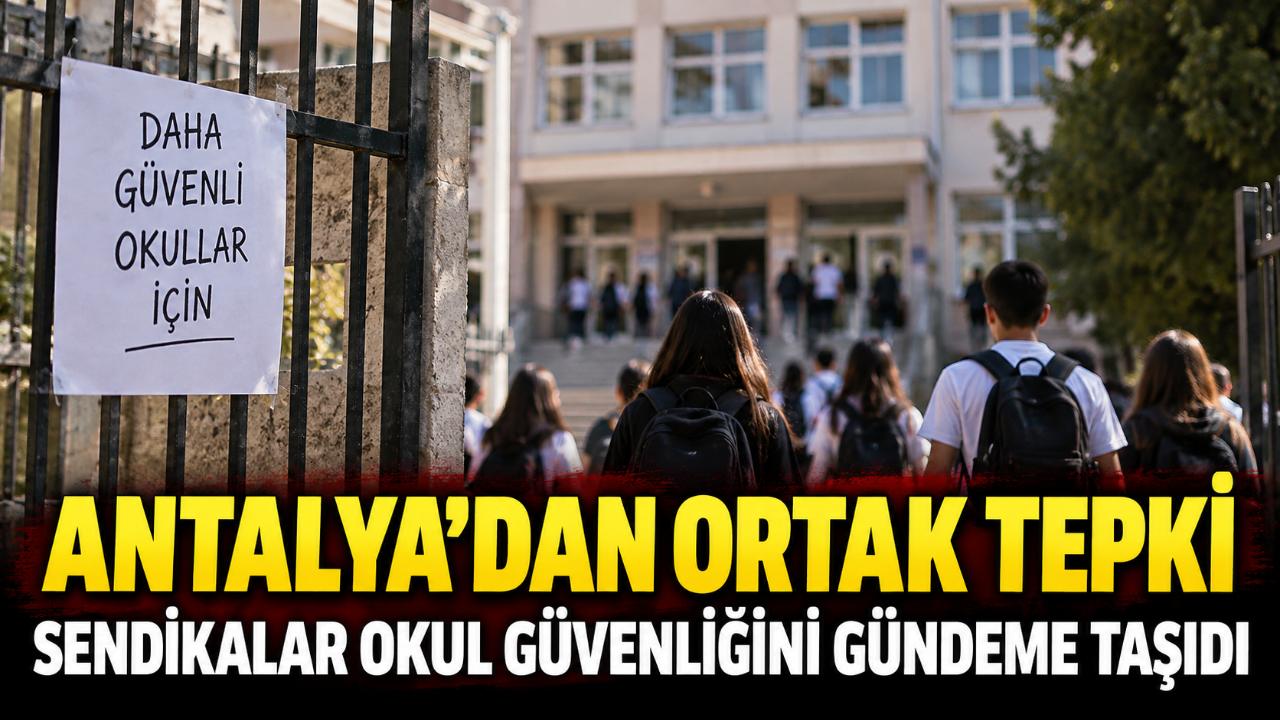 Antalya'da sendikalardan Manisa saldırısına ortak tepki