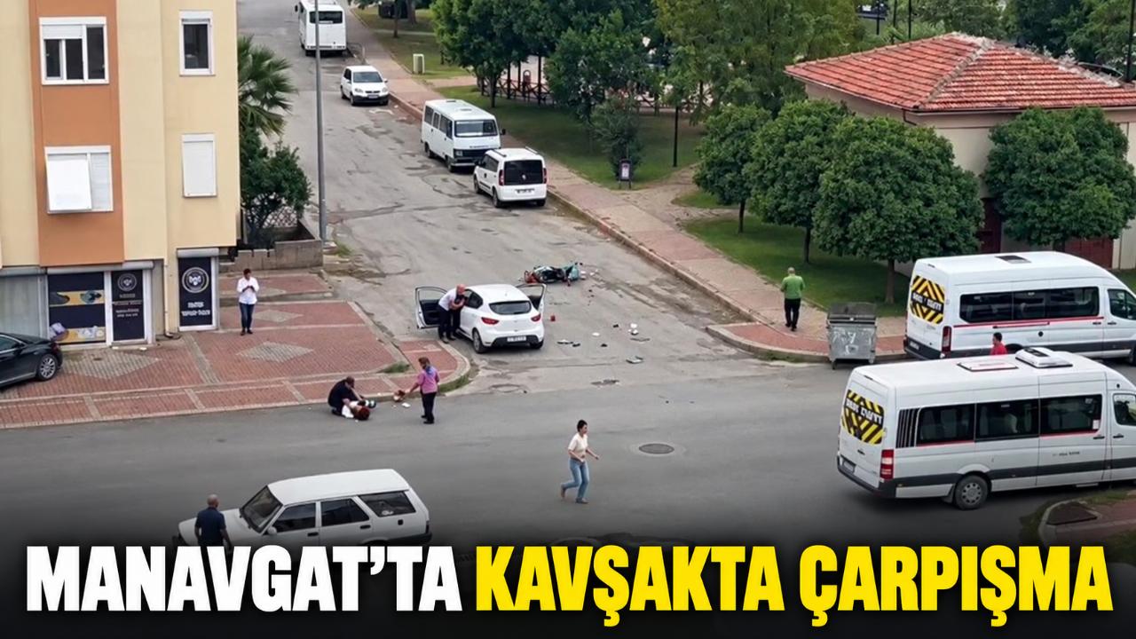 Manavgat’ta motosiklet kazası: Sürücü gözyaşlarını tutamadı