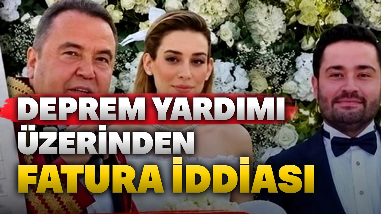 Antalya’da deprem yardımı üzerinden düğün faturası iddiası