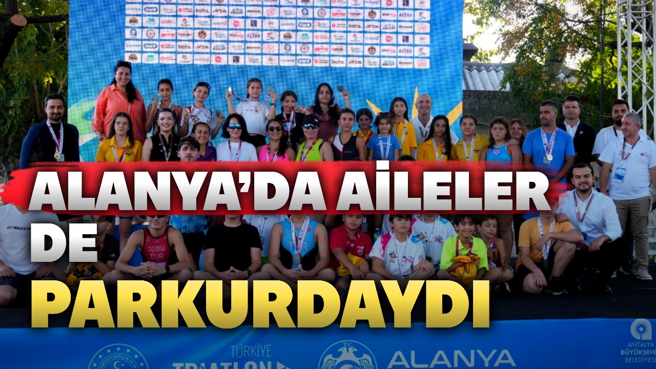 Alanya Halk Triatlonu’nda 45 sporcu ve takım finişte